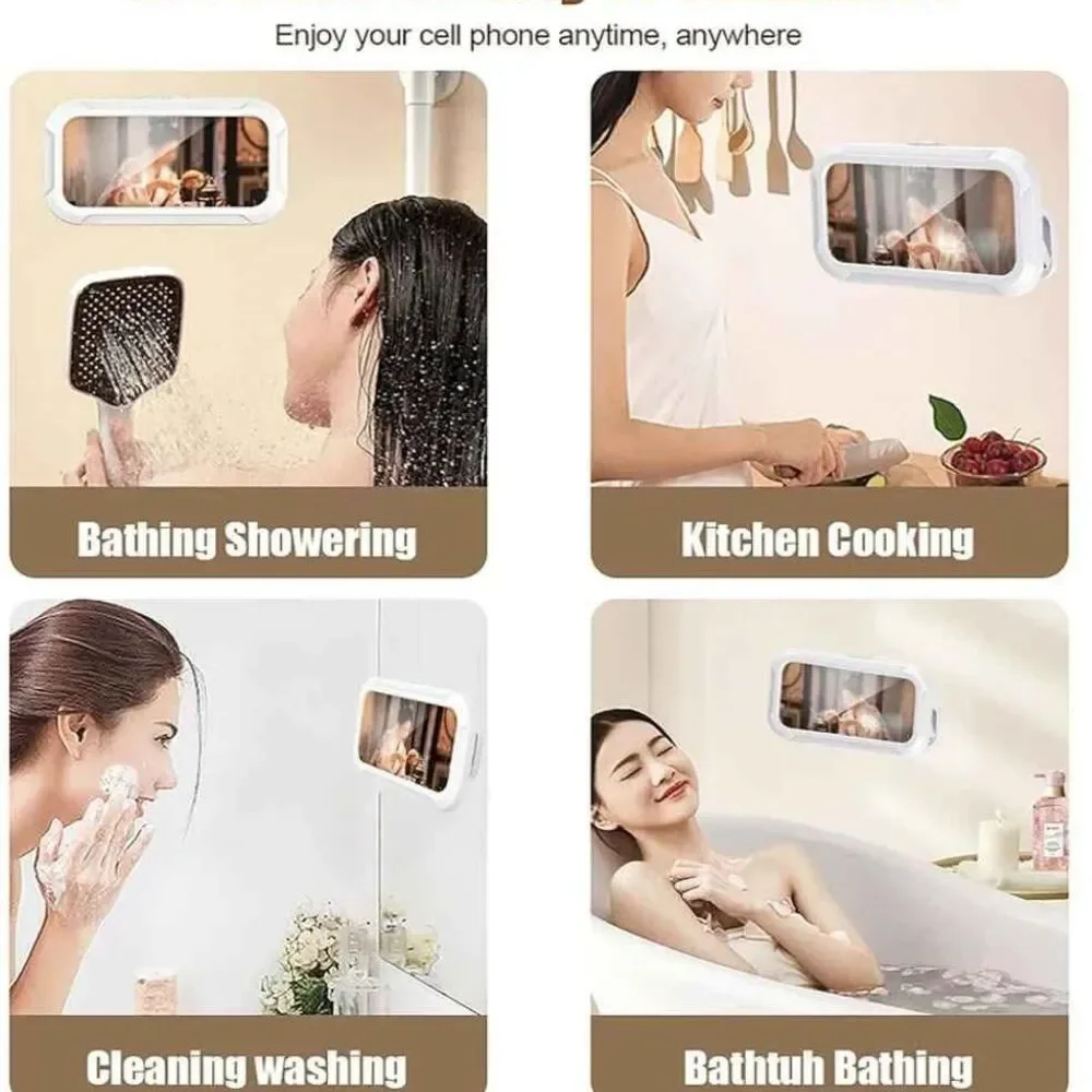 Waterproof Phone Holder for shower or anywhere